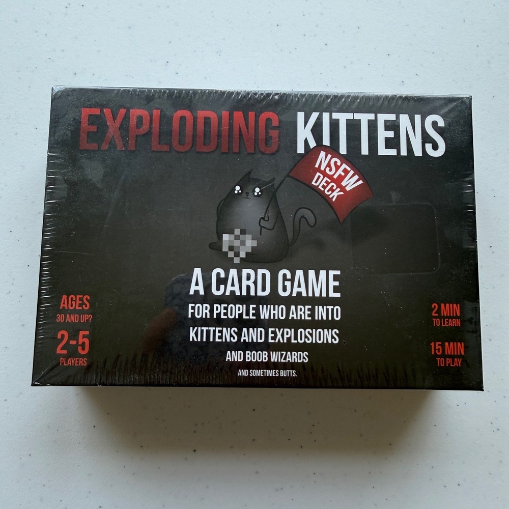 Exploding Kittens NSFW Edition ADULTS Card Game 2-5 Players NEW